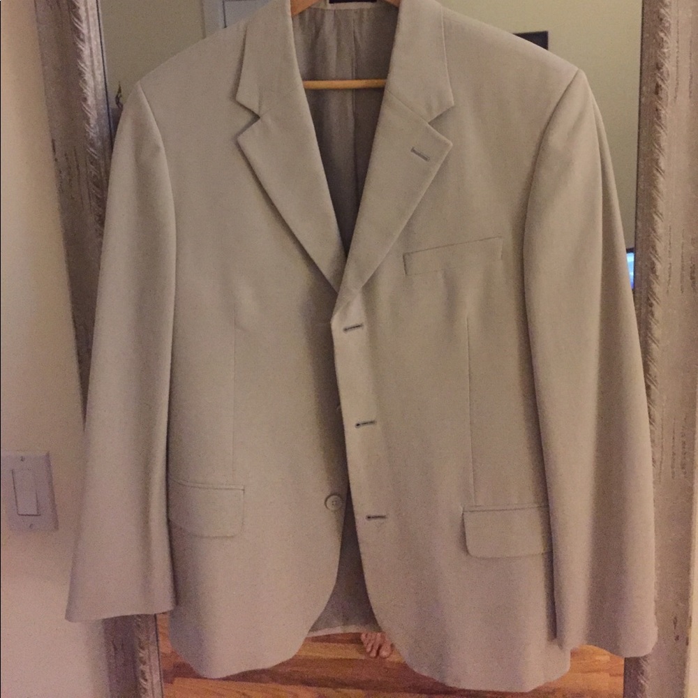 men’s silk jacket 40R modern fit 3button no vent